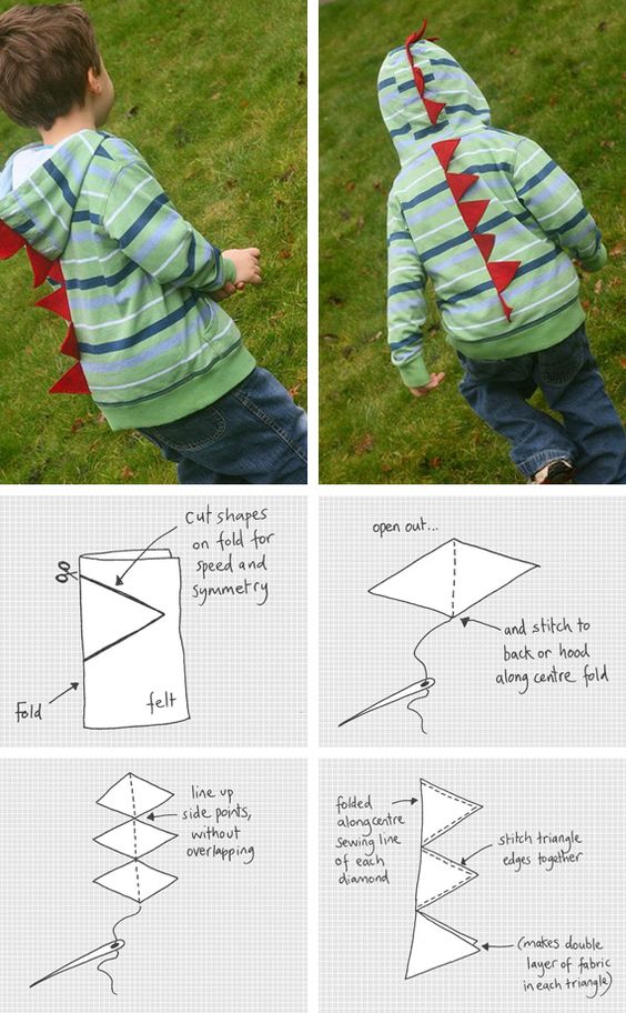 Dinosaur Hoodie Costume.