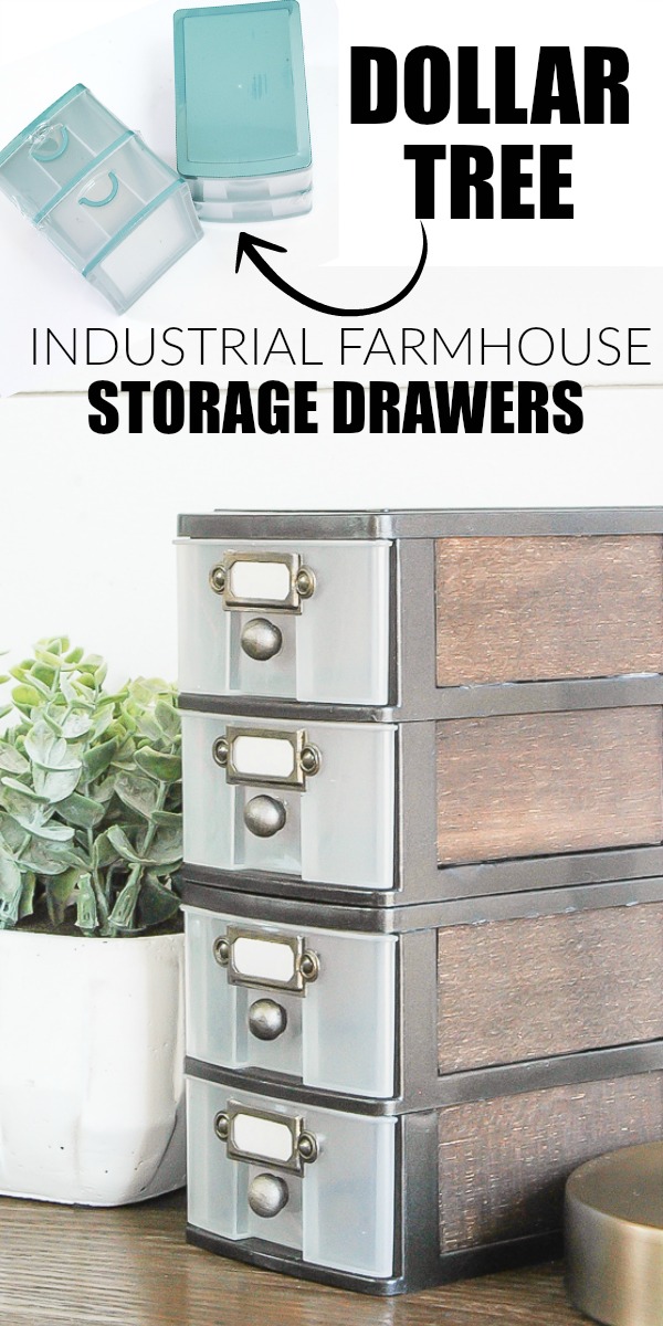 Industrial Farmhouse Storage Drawers.