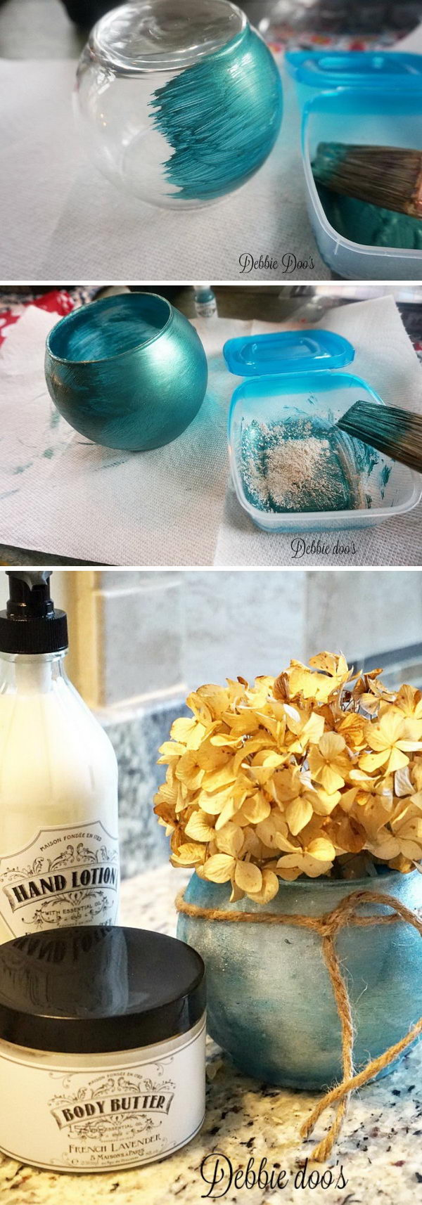 DIY Mini Bathroom Vase.