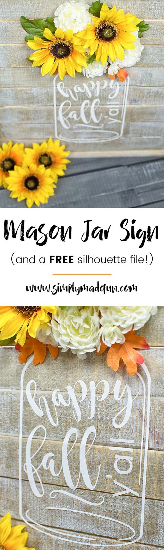 Rustic Inspired Mason Jar Sign.