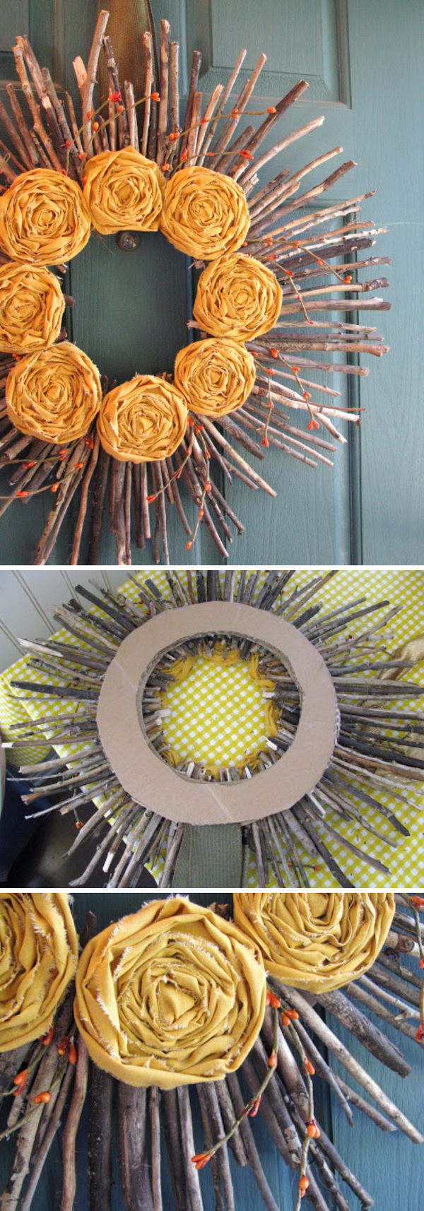 Twig Sunshine Wreaths.