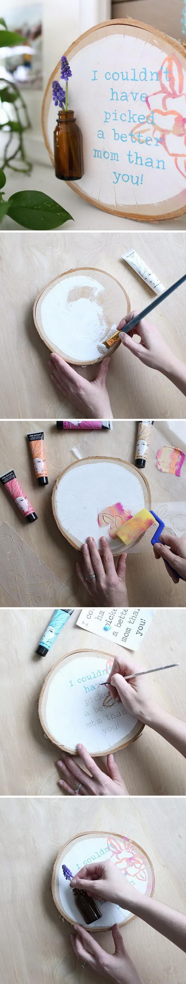 DIY Fresh Flower Sign.