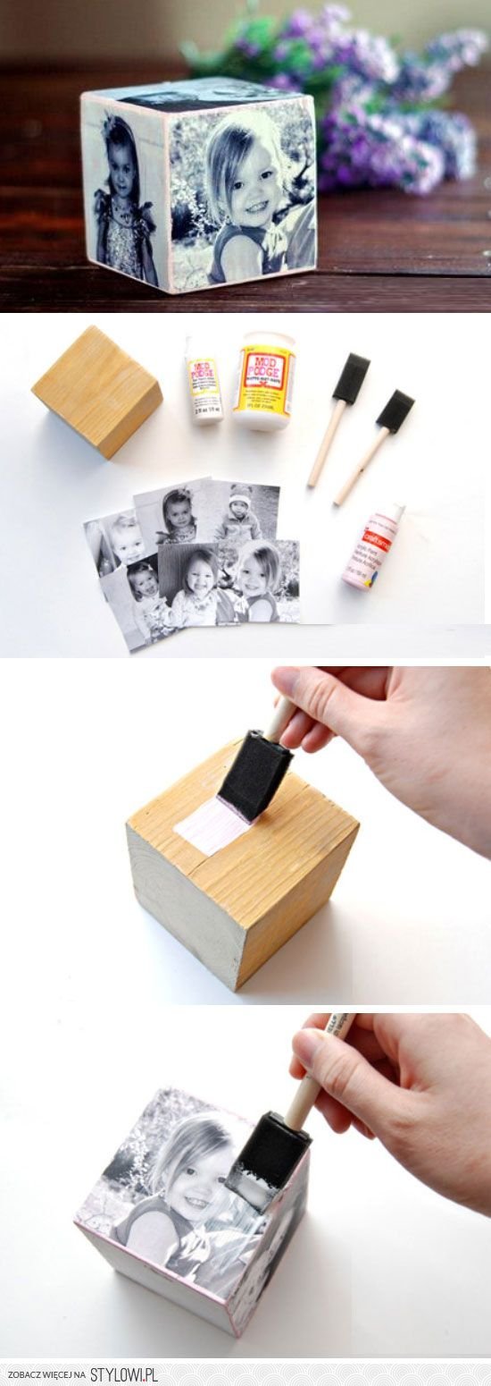 DIY Mother's Day Photo Cube.