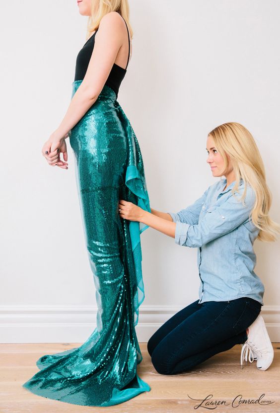 ☀ How To Make A Mermaid Tail Halloween Costume Gails Blog