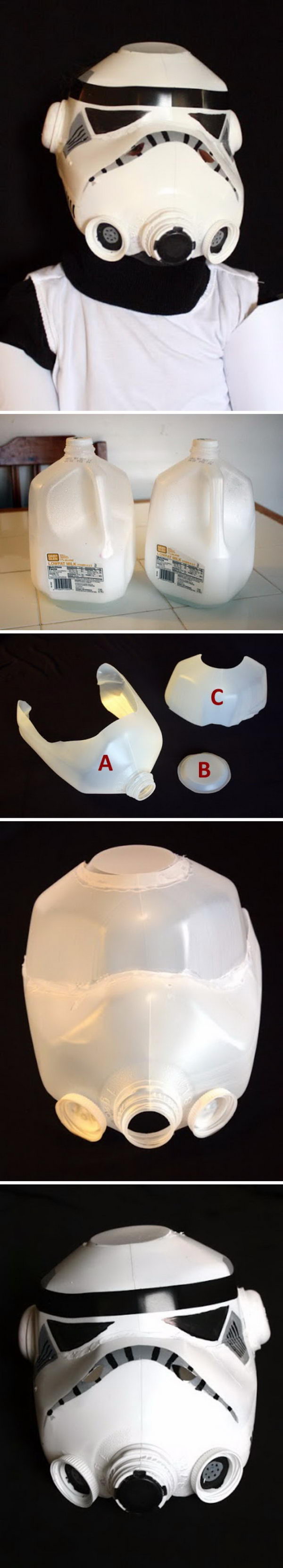 Milk Jug Storm Trooper Helmet.