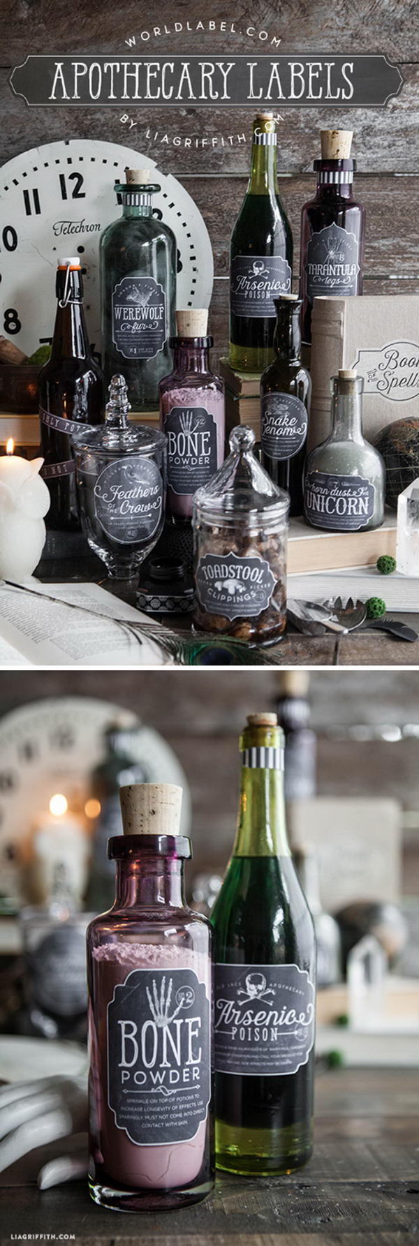 Apothecary Bottle Centerpiece.