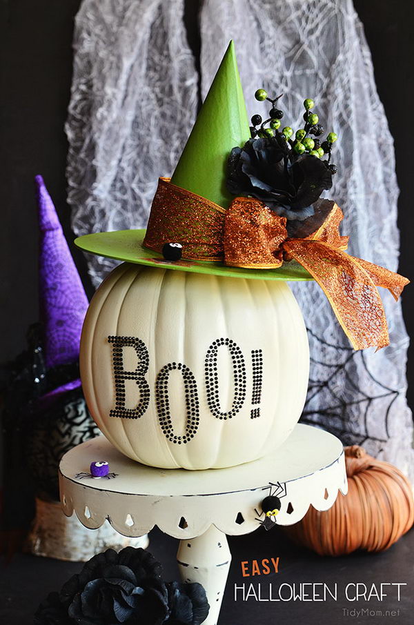 DIY Witch Pumpkin.