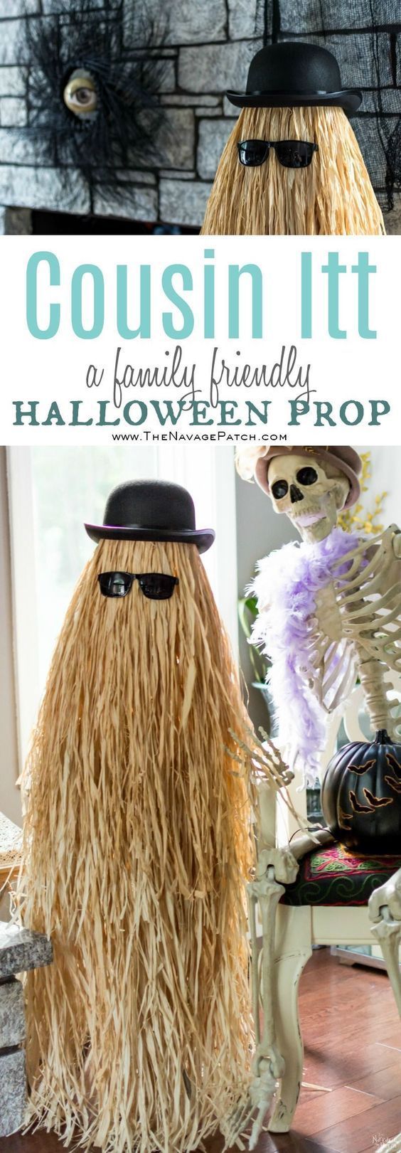 Cousin Itt Halloween Prop.
