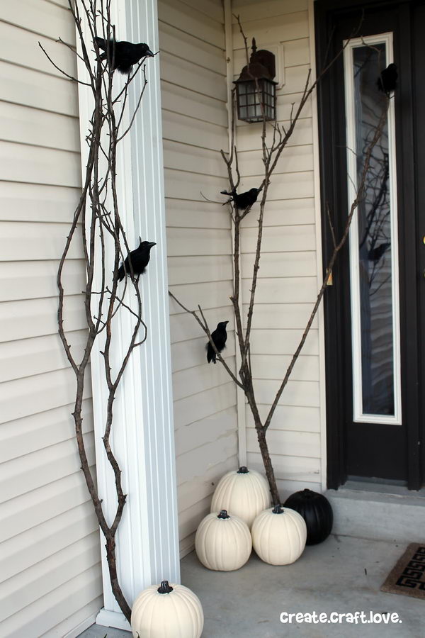 Raven Inspired Halloween Porch.