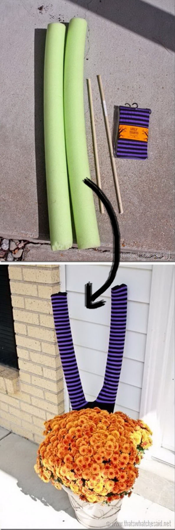 Witch Parking Porch Display.