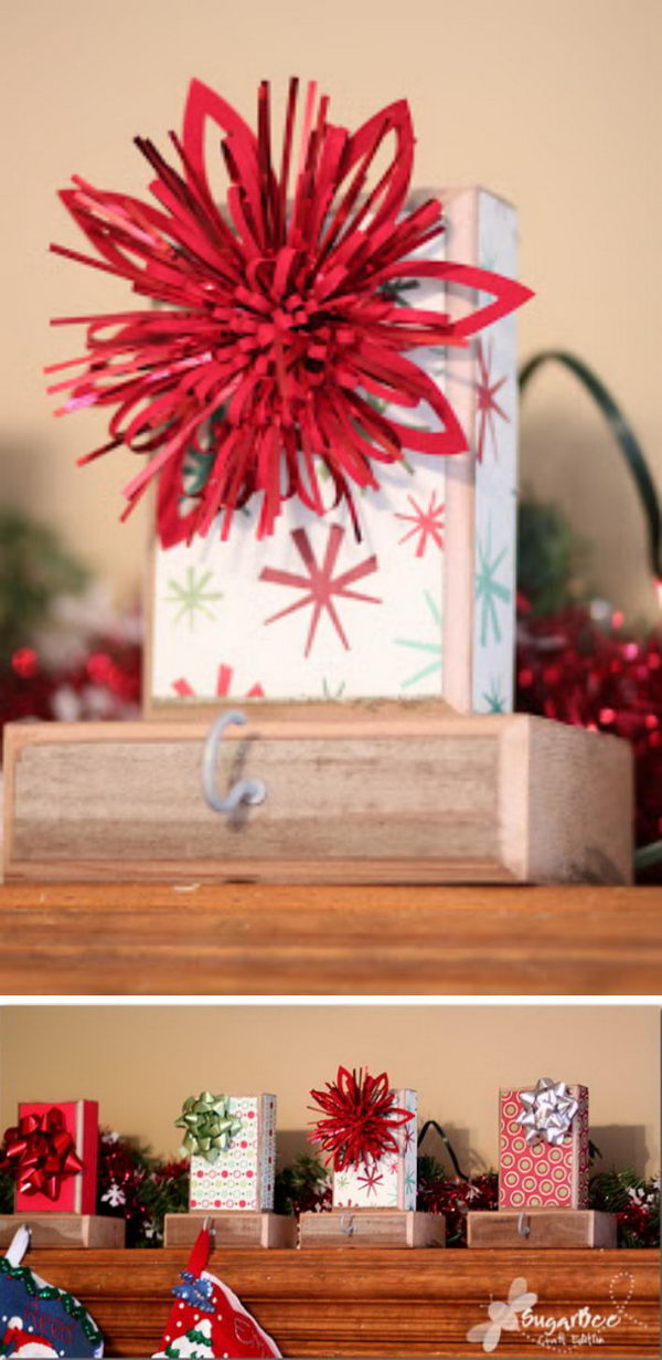 DIY Festive Stocking Hangers. 