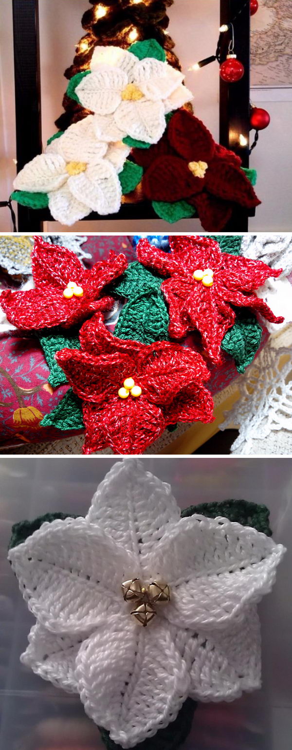 15+ Crochet Poinsettia Christmas Flower Ideas 2022