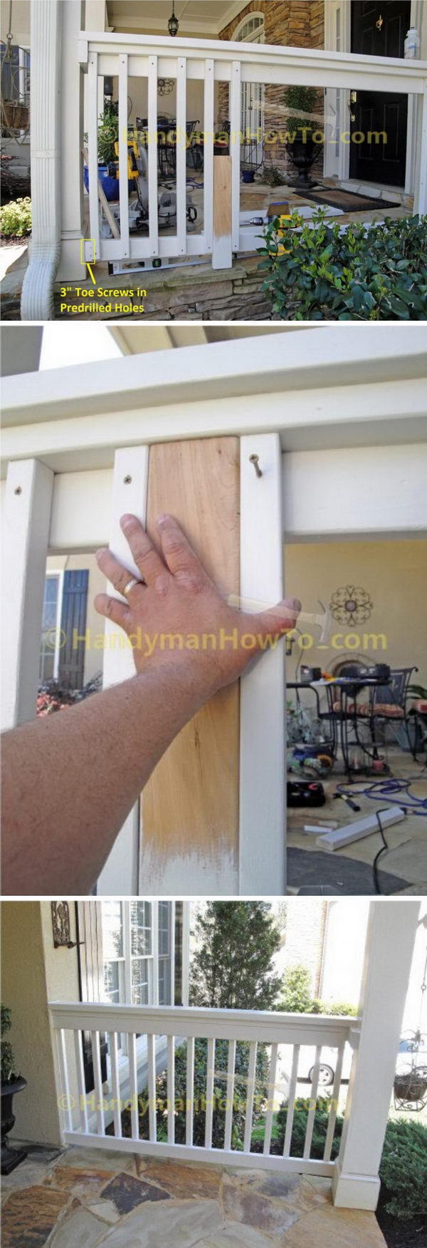DIY Classic Porch Railing.