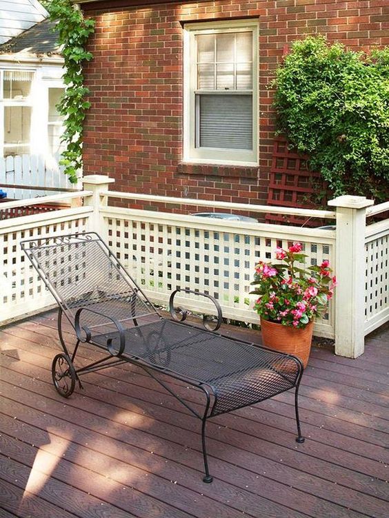 Lattice Deck Railings.