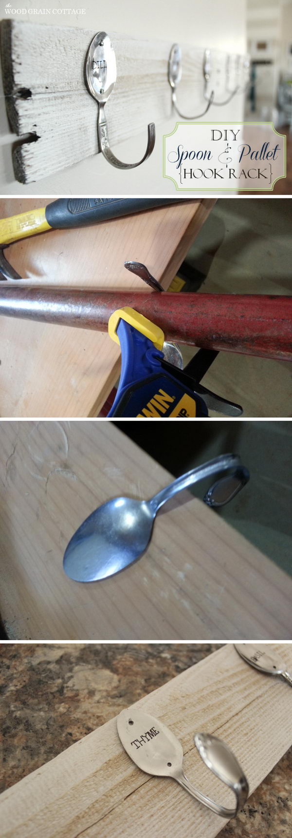 Spoon Pallet Wood Rack.