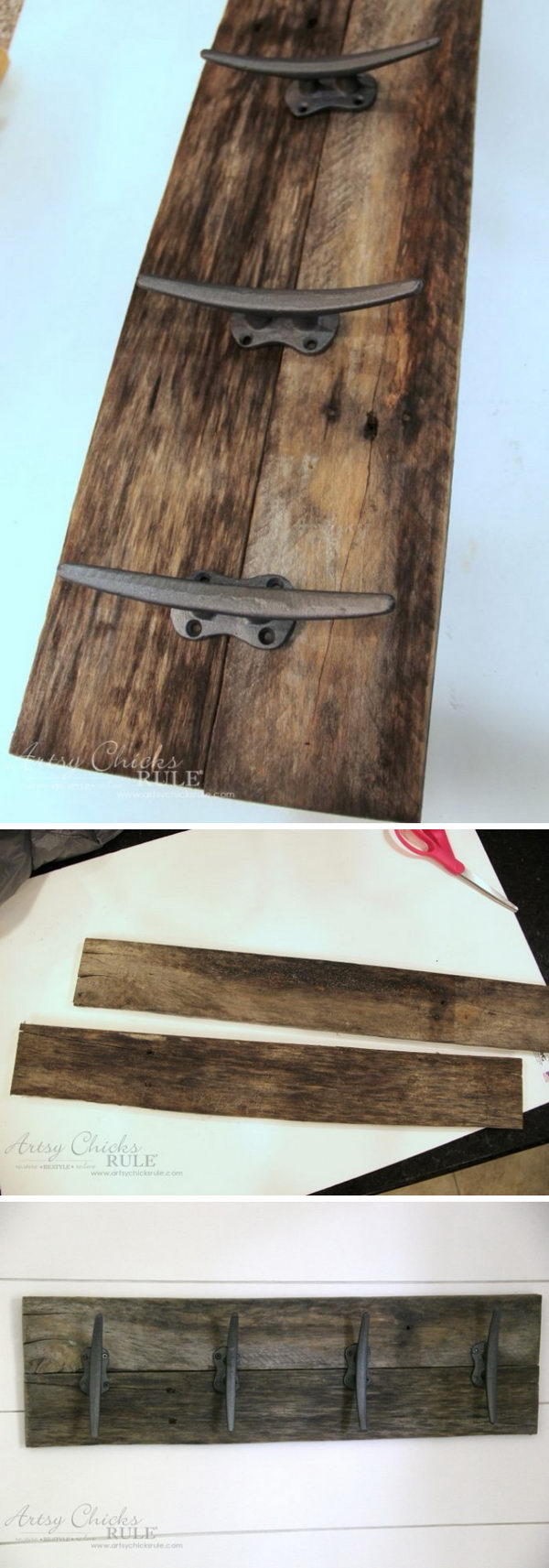 Pallet Wood Wall Rack.