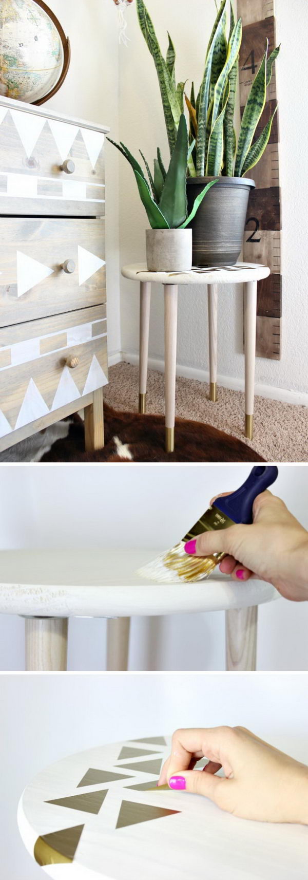 DIY Modern Plant Stand. 