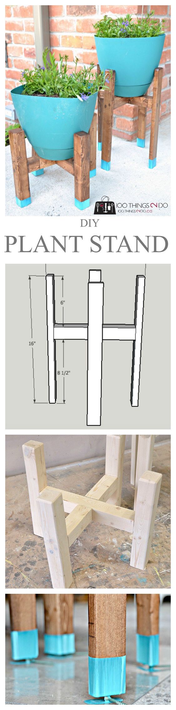 DIY Plant Stand   West Elm Knock off. 