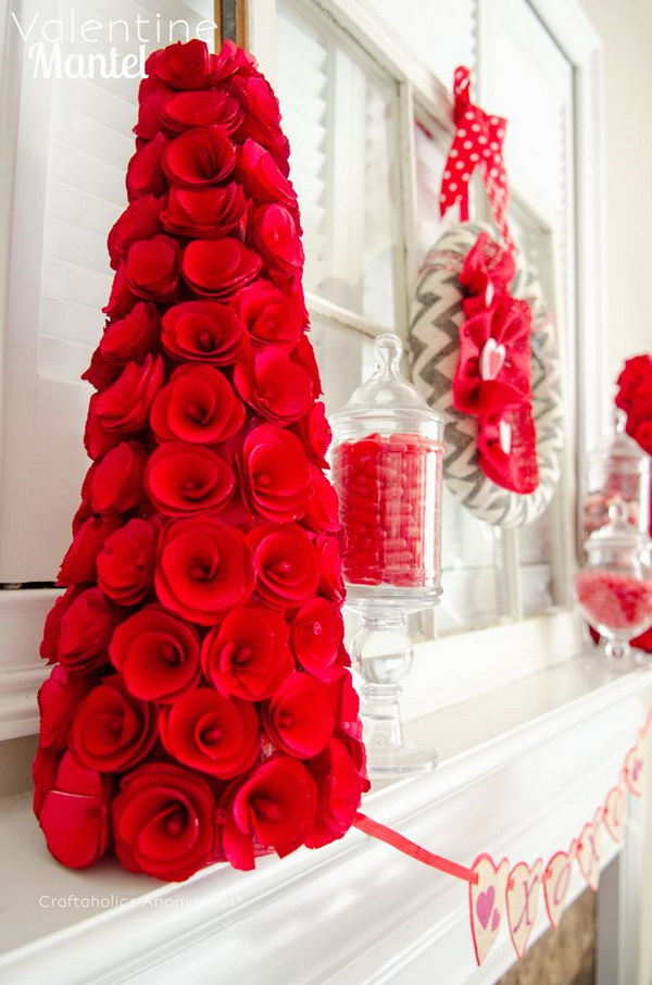 Red Roses Topiary.