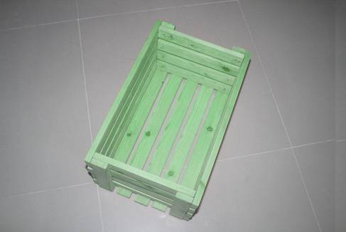 DIY Hanging Shelves Made of Recycled Wooden Crates.