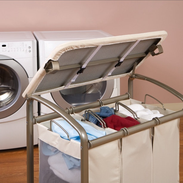This Laundry Sorting System To Divide Dirty Clothes.