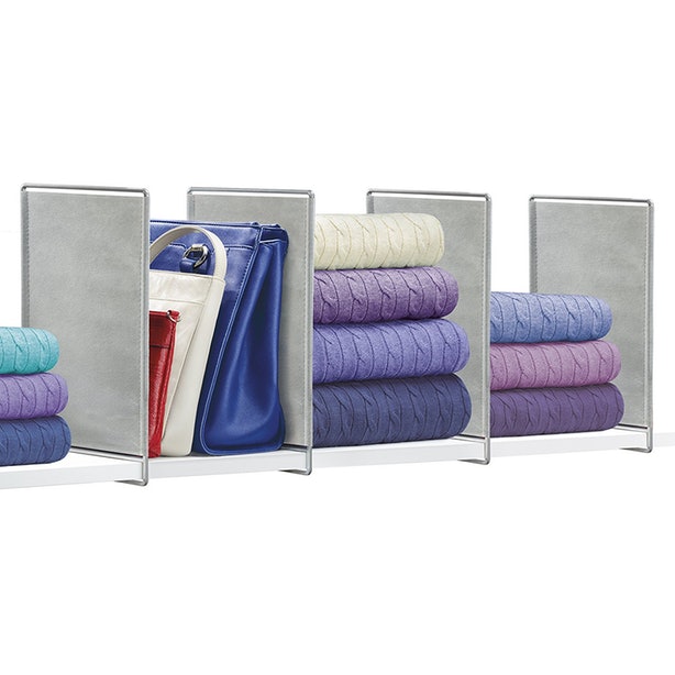 These Dividers Will Make Your Shelves Much Neater.