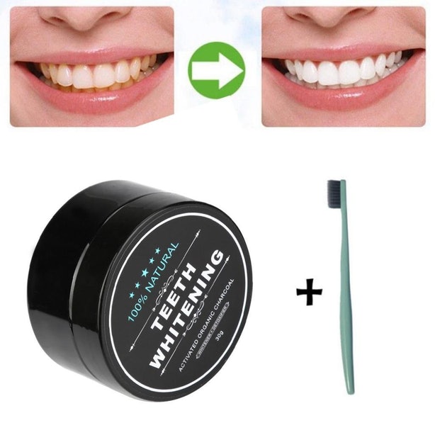 The Charcoal Powder That Whitens Your Teeth. 