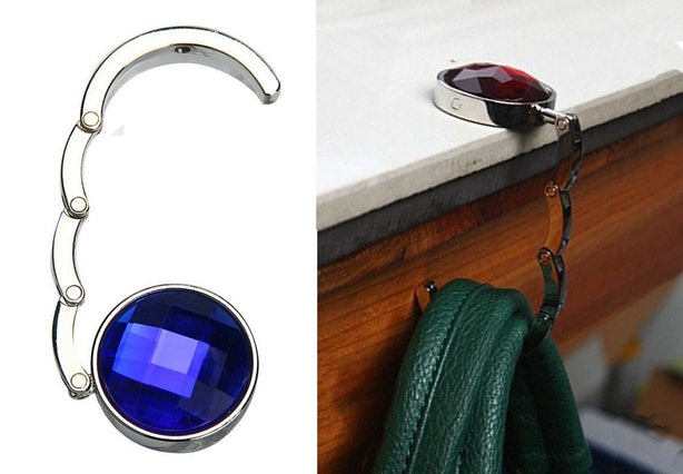 The Jeweled Hook That Can Hold Your Bag. 