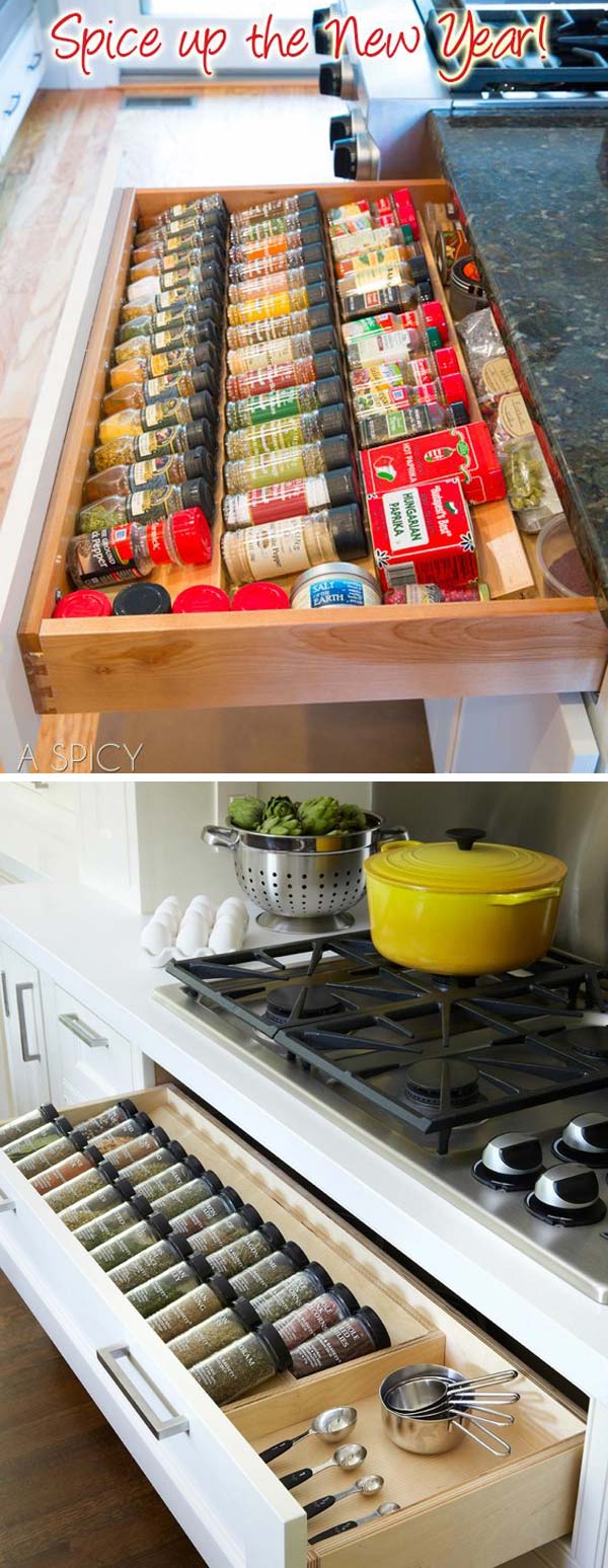 15 Easy DIY Ideas to Organize Your Kitchen Cabinets 2017