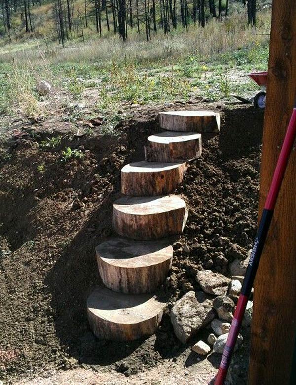 15+ DIY Tree Log Ideas for Your Garden 2017