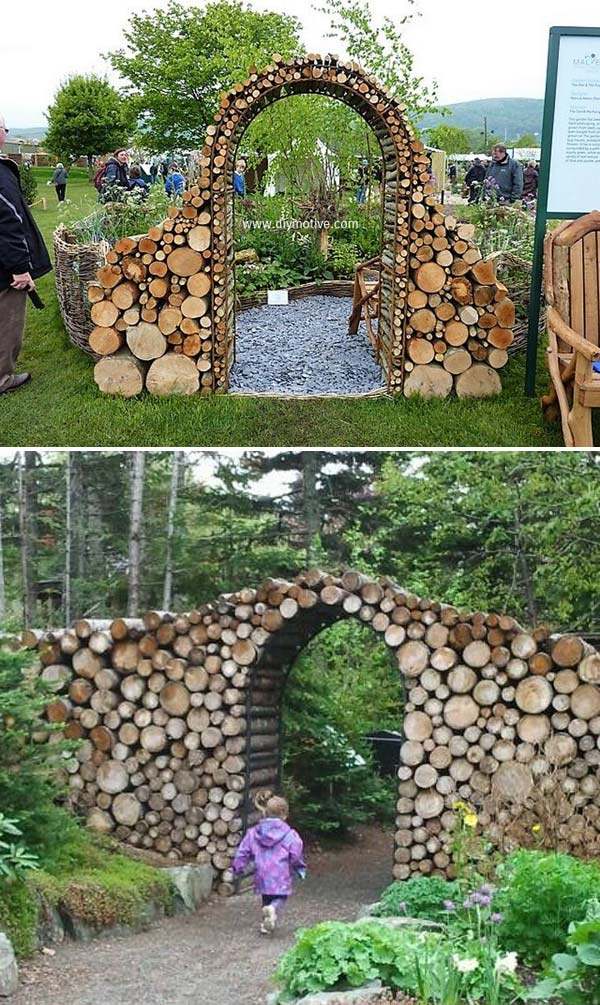 15+ DIY Tree Log Ideas for Your Garden 2017