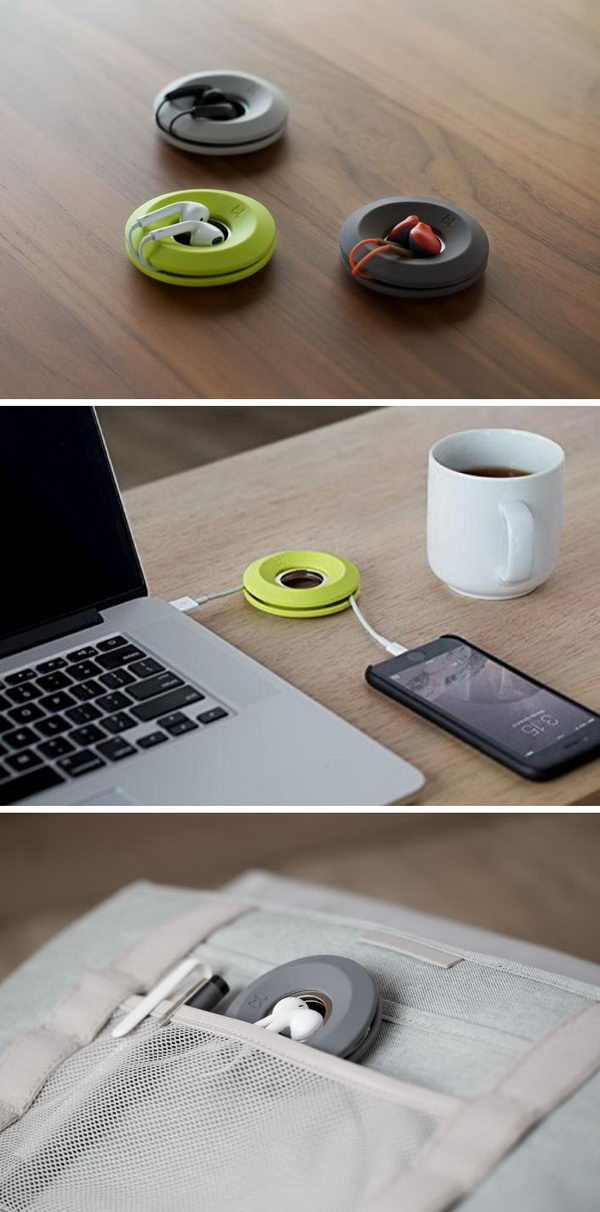 Easy Way To Grasp And Hold Earphones And Prevent Tangling.