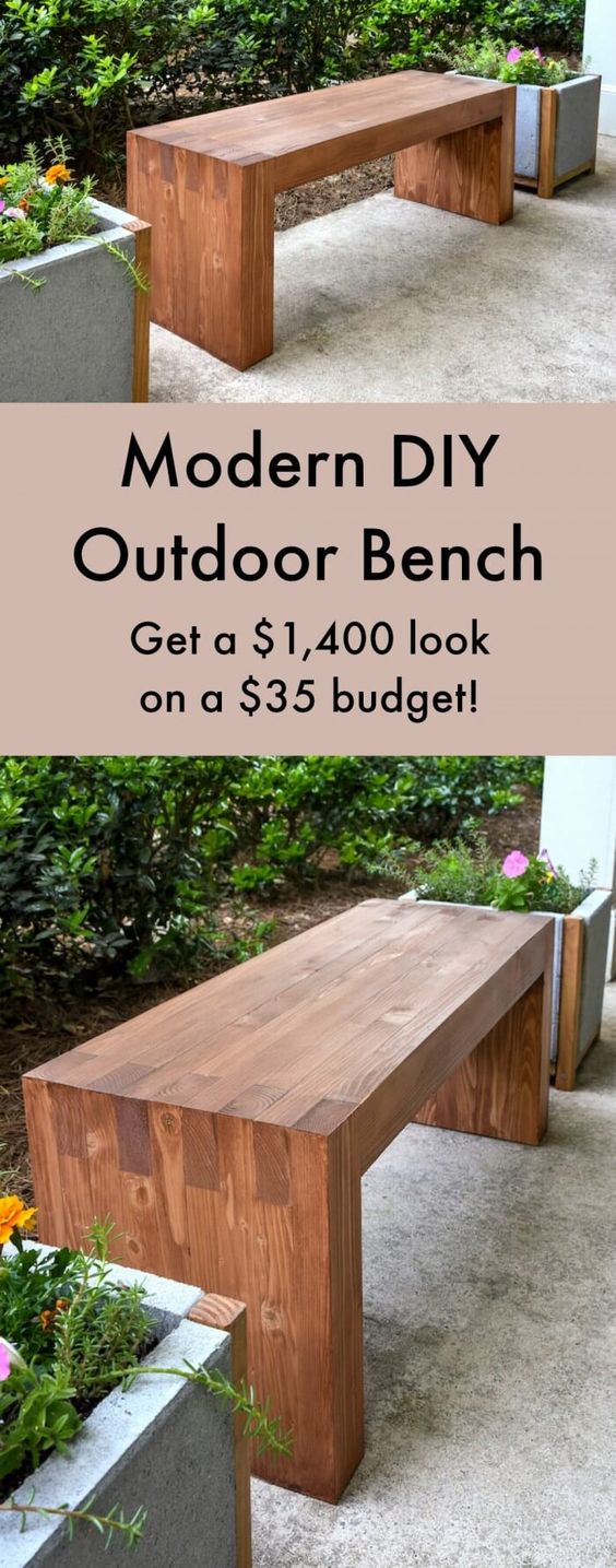 40 Creative Outdoor Bench Diy Ideas And Tutorials 2017