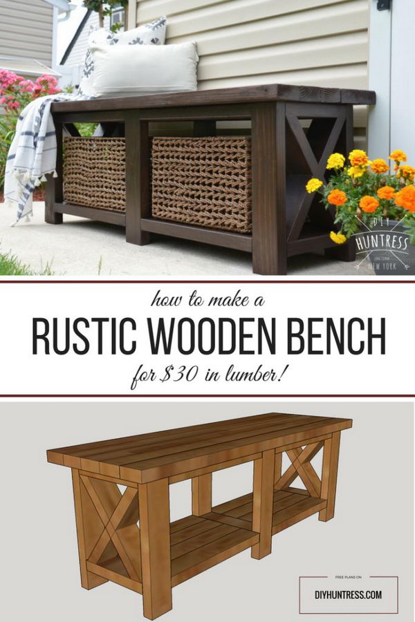 40 Creative Outdoor Bench Diy Ideas And Tutorials 2017