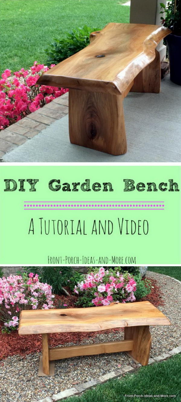 40 Creative Outdoor Bench Diy Ideas And Tutorials 2017