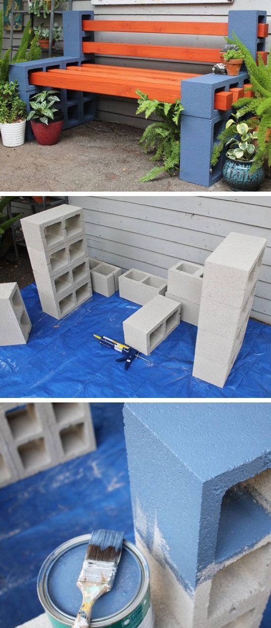 40 Creative Outdoor Bench DIY Ideas and Tutorials 2017