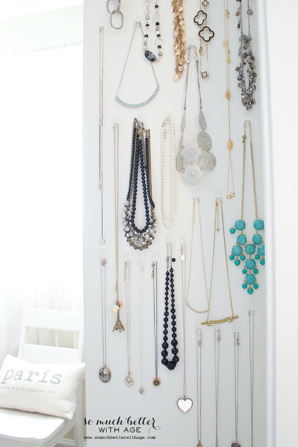 Command Hook Necklace Organizing.