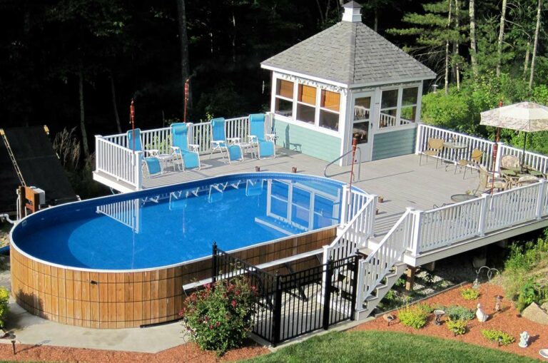 20 Above Ground Pool Deck Ideas to Inspire Your Next Outdoor Project 2022