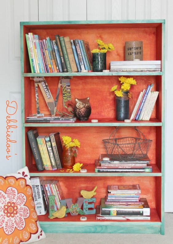 Teal and Tangerine.