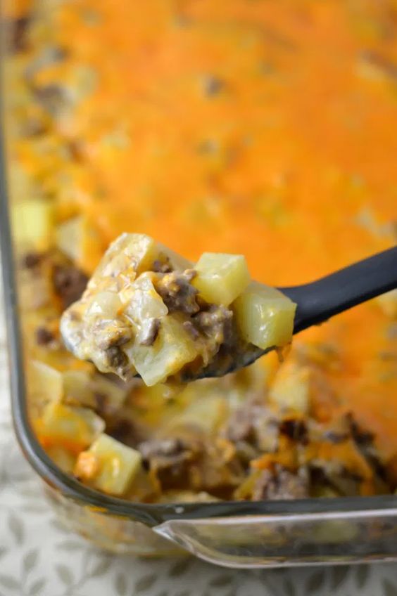 Ground Beef and Potato Casserole.
