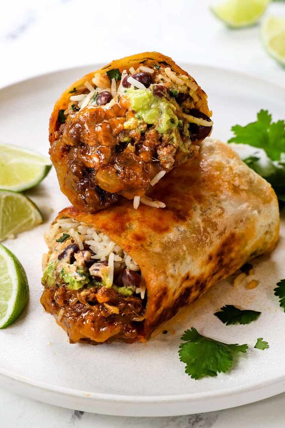 Ground Beef Burritos.