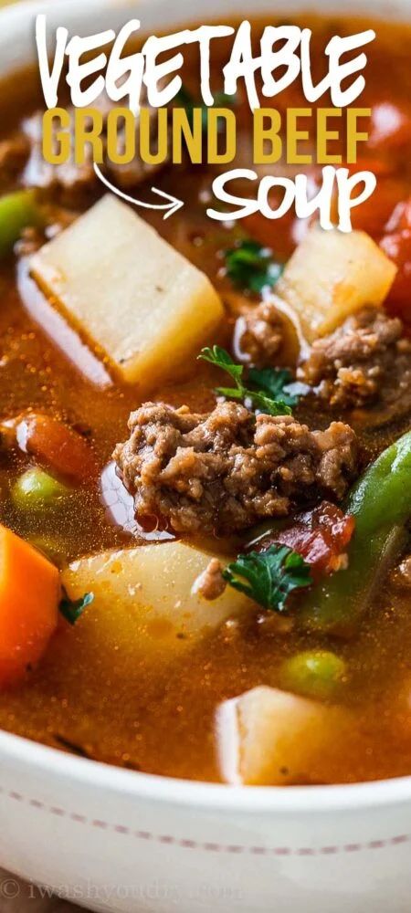 Ground Beef Vegetable Soup.