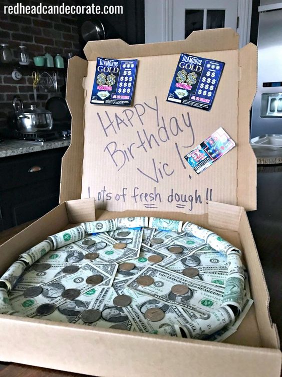 Money Pizza Pie Gift.