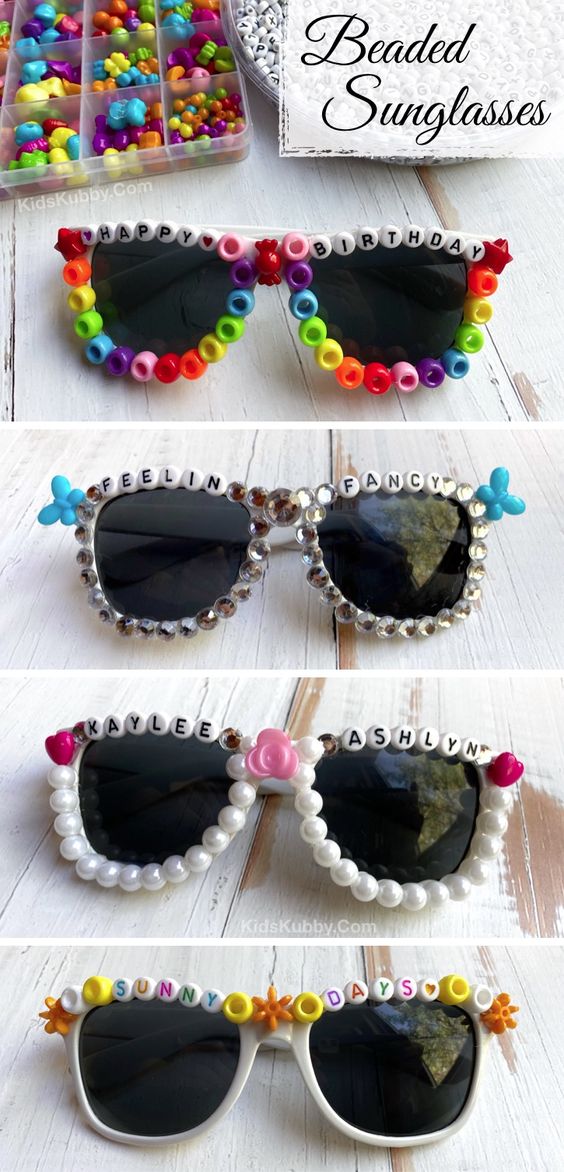 DIY Beaded Sunglasses.