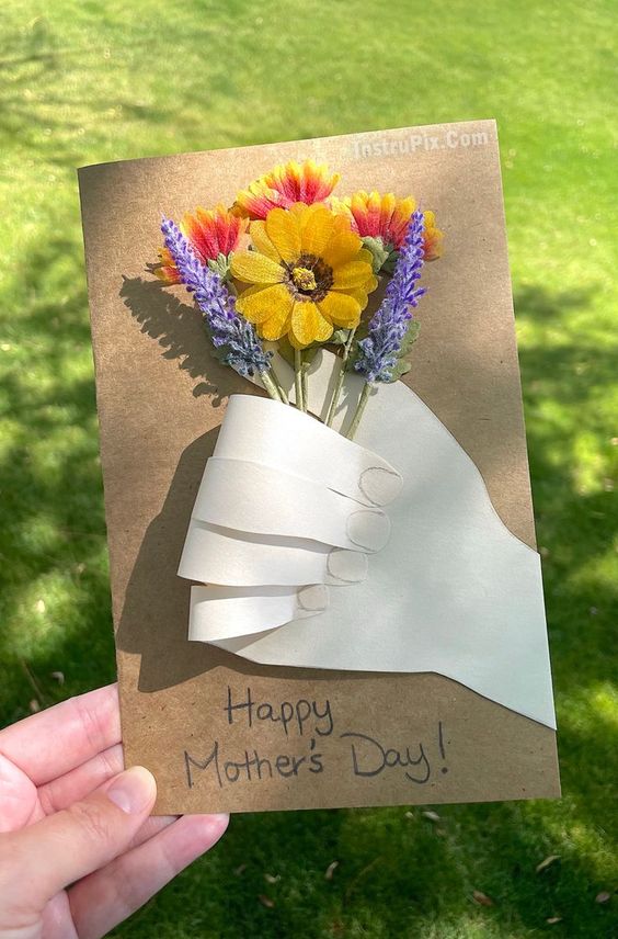Easy Handmade Mother's Day Card.