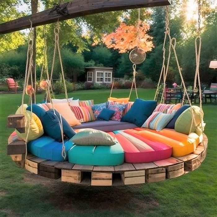 Wooden Swing.