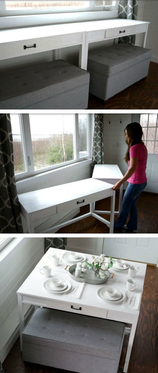 DIY Convertible Desk. 